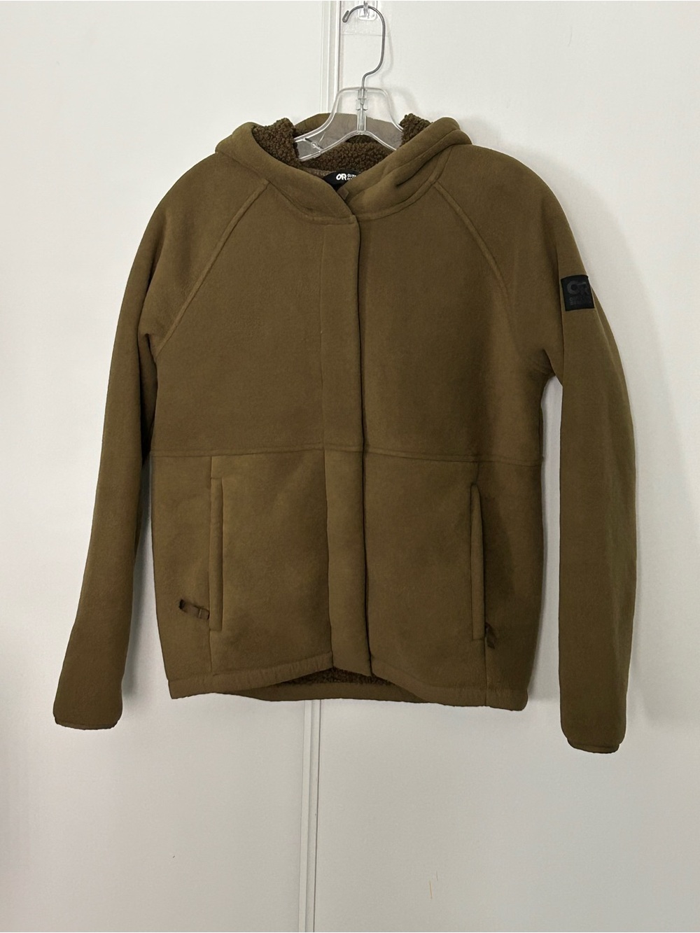 Outdoor Research Womens Olive Hooded Juneau Jacket